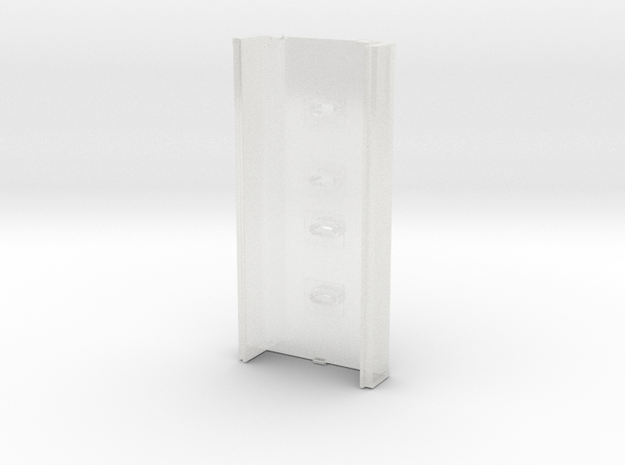 O Scale Non-Dynamic Exhaust Stack Hood in Clear Ultra Fine Detail Plastic