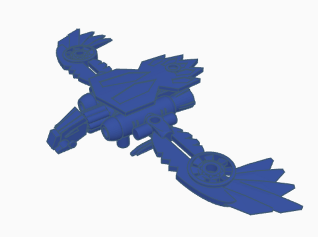 Eagle RALF Figure in Blue Processed Versatile Plastic: Extra Large