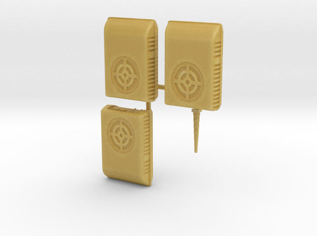 1/43rd Air conditioners and RV antenna  in Tan Fine Detail Plastic