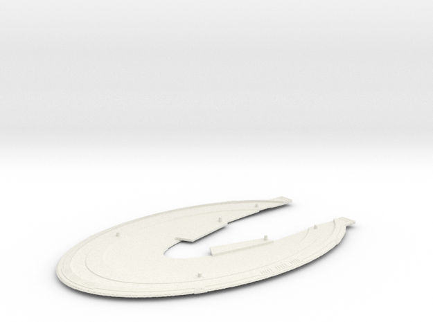 1/1400 Excelsior II Class Saucer Bottom in White Natural Versatile Plastic