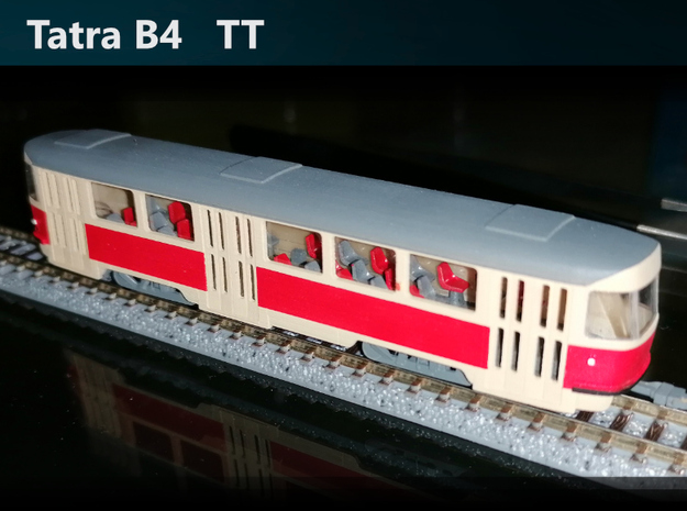 Tatra B4 TT [body] in Tan Fine Detail Plastic