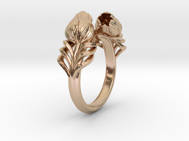 Tulip Ring in 14k Rose Gold