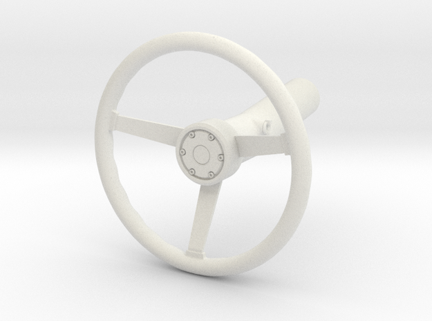 Jeep Scrambler Steering Wheel in White Natural Versatile Plastic