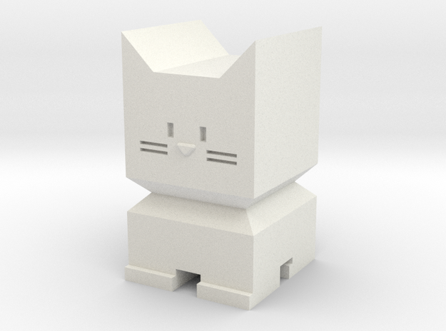 Calibration Cat in White Natural Versatile Plastic