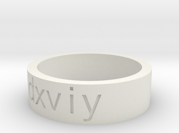 Personalized Ring

 in White Natural Versatile Plastic