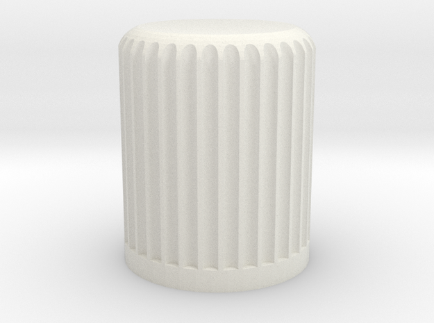 Knob 9nb Inspired by Thingiverse
 in White Natural Versatile Plastic