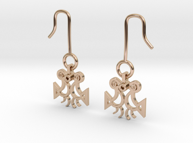 TWO LOVERS_pair in 9K Rose Gold 