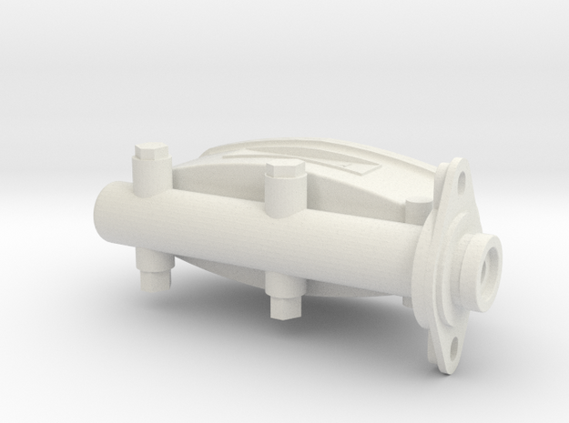 1/8 scale brakecylinder in White Natural Versatile Plastic