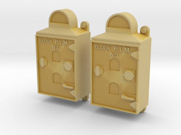 Appareil de block PLM in Tan Fine Detail Plastic