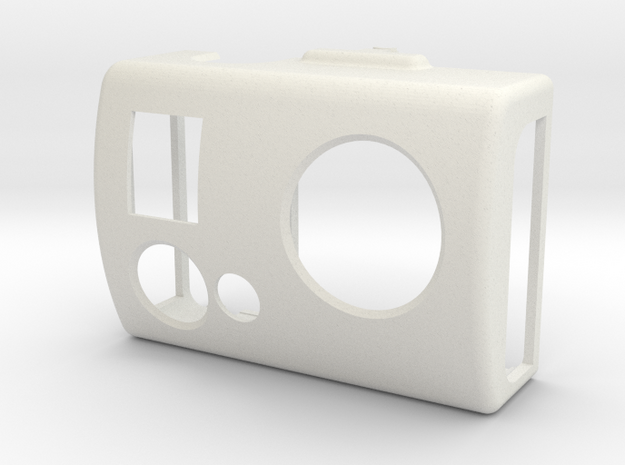 Front lid (3-axis camera gimbal for GoPro) in White Natural Versatile Plastic