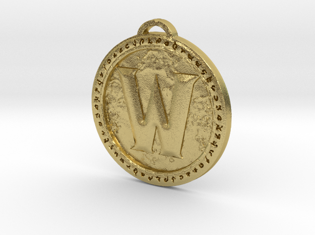 World of Warcraft Medallion in Natural Brass