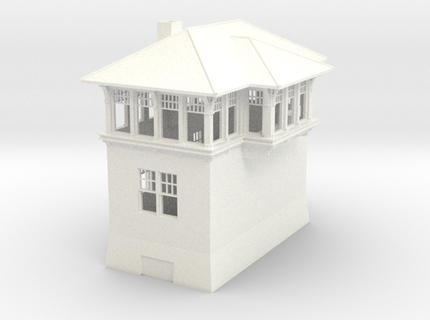 North Phil Tower N scale in White Smooth Versatile Plastic