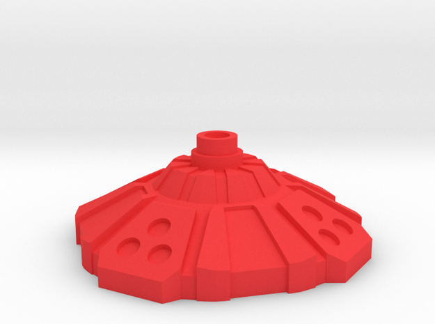 Beyblade Hole Flat Grip Blade Base | BAKUTEN  in Red Processed Versatile Plastic