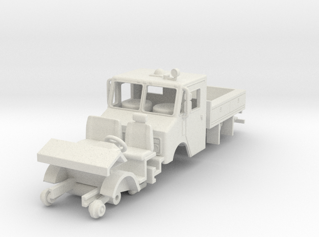 1/87 SRNJ CONRAIL GMC/GRUMMAN HI-RAIL Truck V2 in White Natural Versatile Plastic
