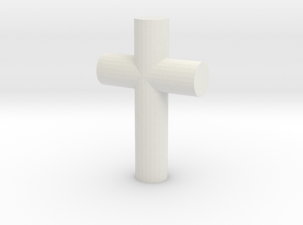 cross in White Natural Versatile Plastic