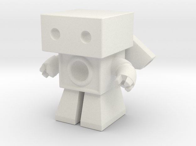 Robot 0025 Jet Bot Sonic Boom Bot in White Natural Versatile Plastic