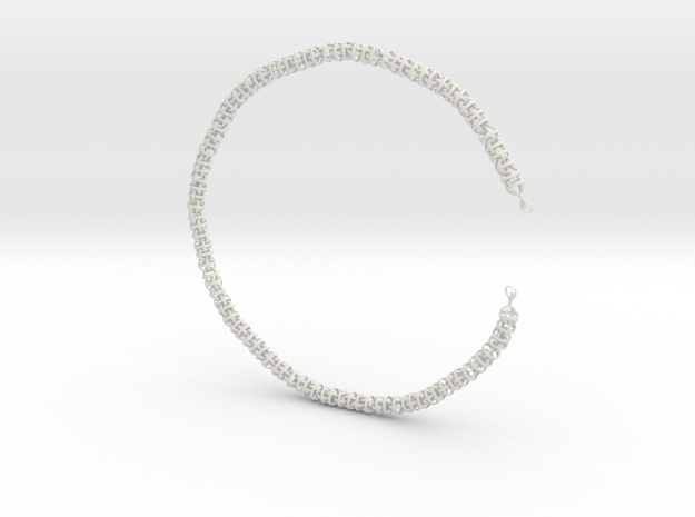 Sphere Chain 30 Inch in White Natural Versatile Plastic