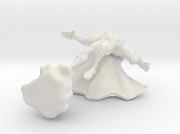 Cape man beefed up in White Natural Versatile Plastic