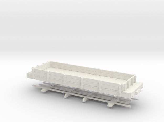 HOn30 24 ft lowsided gondola in White Natural Versatile Plastic