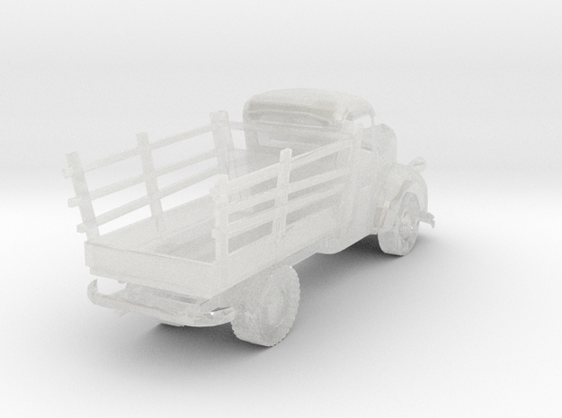 HO Scale Old Truck in Clear Ultra Fine Detail Plastic