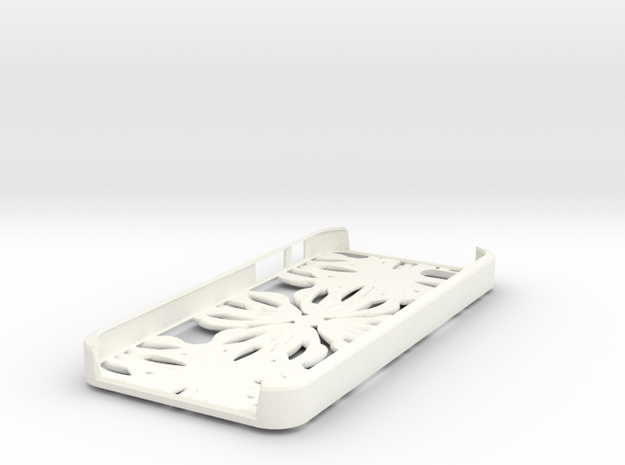 Fractal Iphone 5 Case in White Processed Versatile Plastic