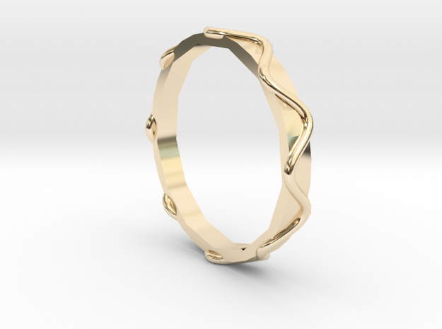 Waves Ring - Sz. 5 in 14K Yellow Gold