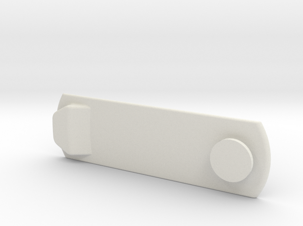 Hidden "Anything" Mini Mount Plate in White Natural Versatile Plastic