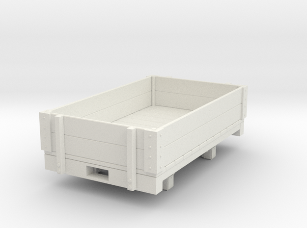 Gn15 low open wagon in White Natural Versatile Plastic