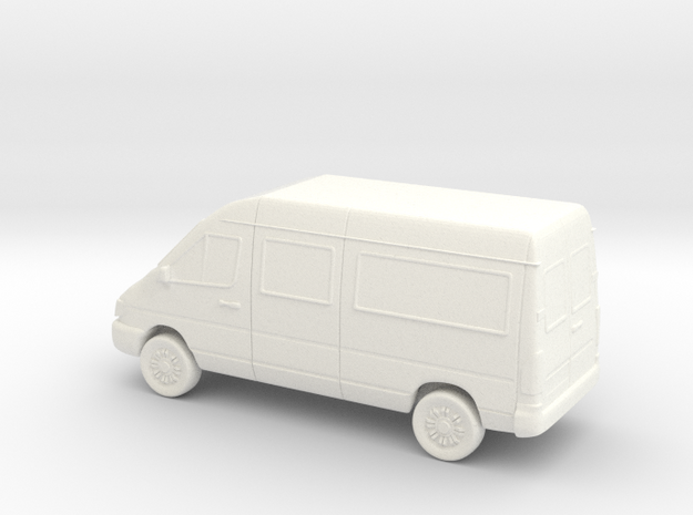 Sprinter Van in White Processed Versatile Plastic