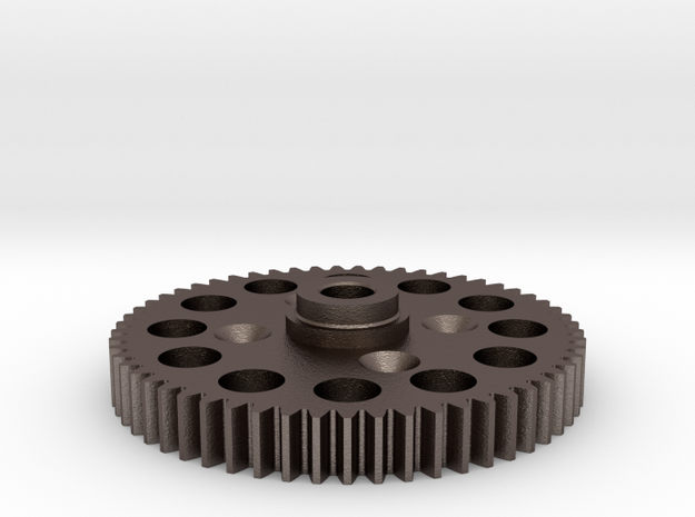 Spur Gear for OpenRC 1:10 4WD Truggy  in Polished Bronzed Silver Steel