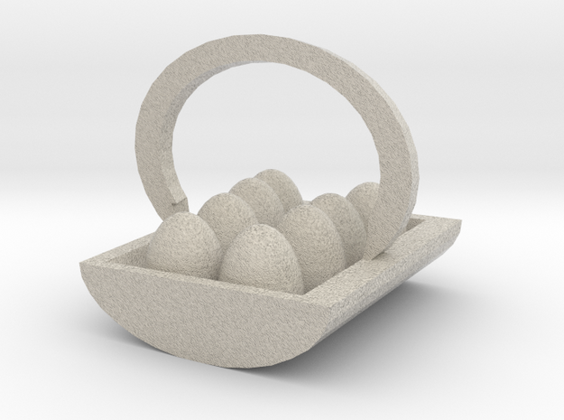 Egg Basket in Natural Sandstone
