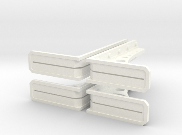 Structural Wall Brace 1 (x4) in White Processed Versatile Plastic