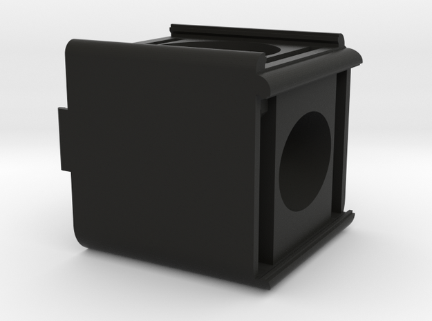 SplittingCube Cutout in Black Natural Versatile Plastic