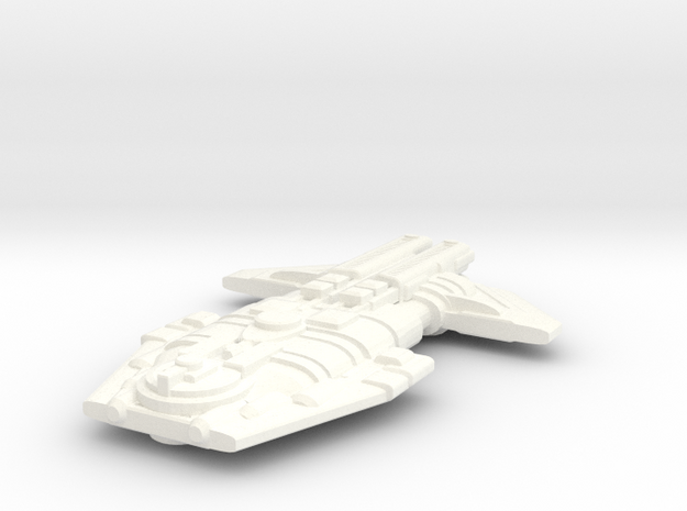 Malkorian Heavy Cruiser in White Processed Versatile Plastic