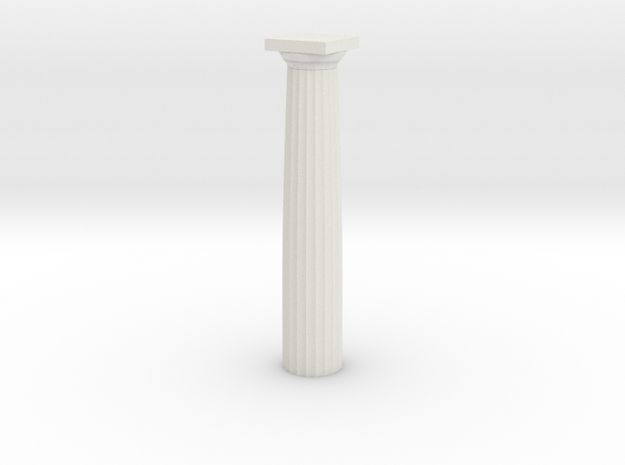 Parthenon Column (Hollow) 1:100 in White Natural Versatile Plastic