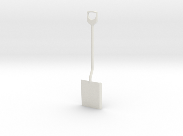 Shovel, 1/8 scale in White Natural Versatile Plastic