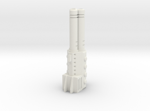 Sunlink - Tri-barrel Gun v1 in White Natural Versatile Plastic