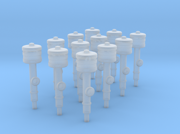 Hydranten mit Fallmantel in Tan Fine Detail Plastic