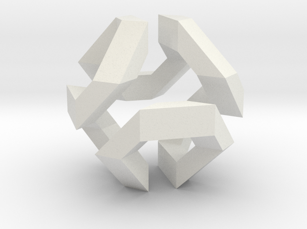 Hamilton Cycle on Truncated Octahedron in White Natural Versatile Plastic
