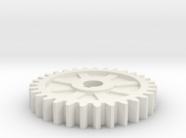 gear mill in White Natural Versatile Plastic