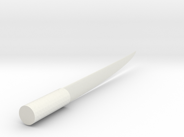 longKnife in White Natural Versatile Plastic