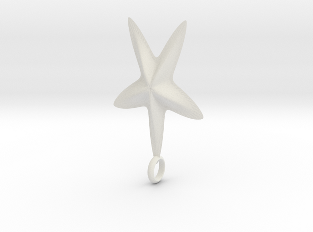 5starCharm in White Natural Versatile Plastic