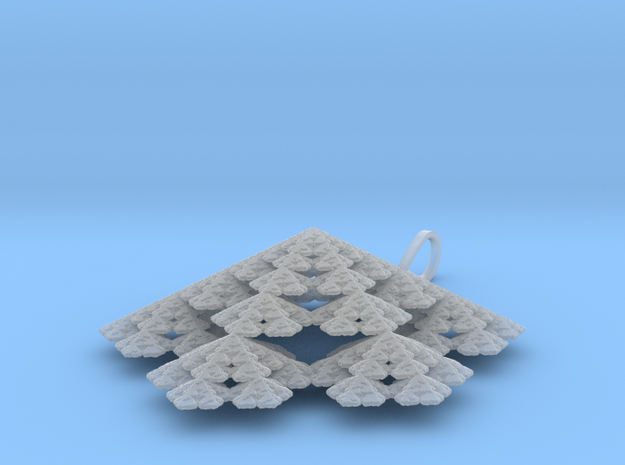 Snowflake fractal pendant / decoration by unellenu