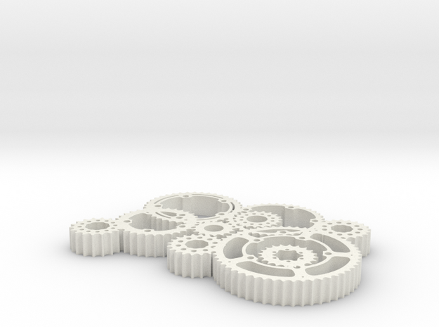 gears in White Natural Versatile Plastic