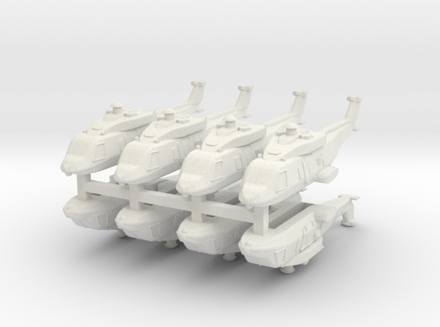 Eurocopter NH90 1:600 x8 (WSF) in White Natural Versatile Plastic