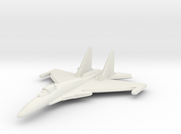 Su-37 1:285 (6mm) x1 in White Natural Versatile Plastic