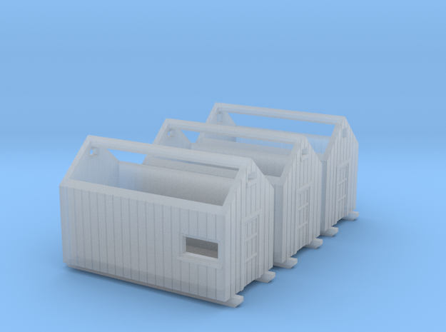 Z logging - Storage Sheds (3pcs) in Tan Fine Detail Plastic