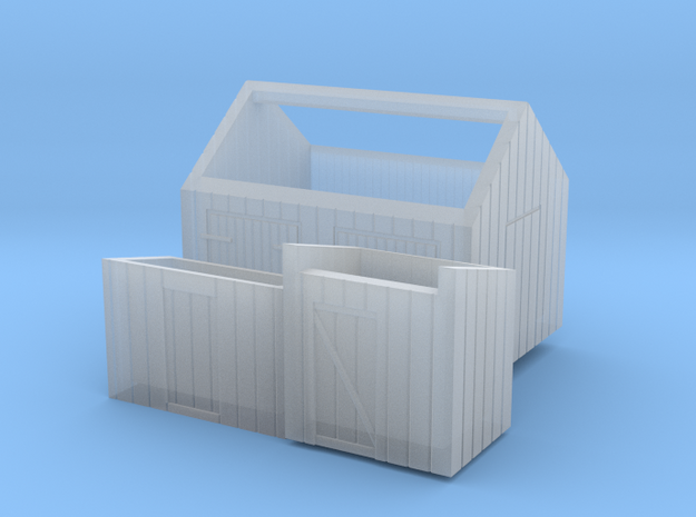 Z logging - Small Sheds (3pcs) in Smooth Fine Detail Plastic