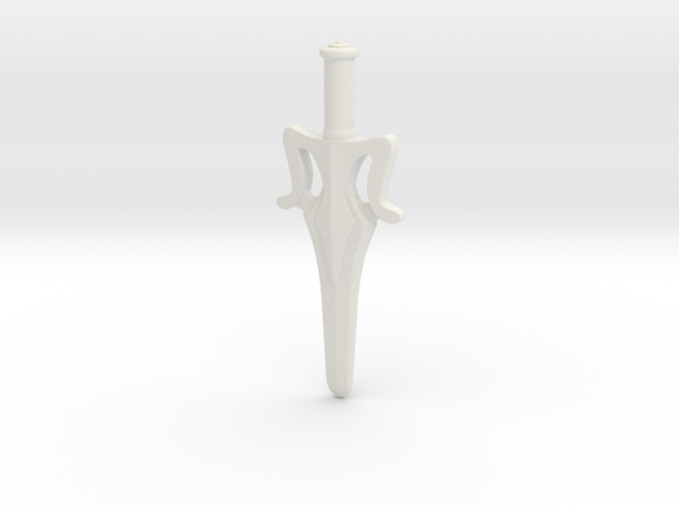 Power Sword scaled for Lego in White Natural Versatile Plastic