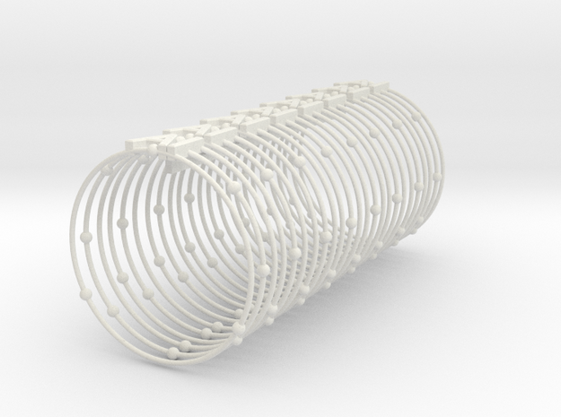 Aluminum Element Napkin Ring in White Natural Versatile Plastic